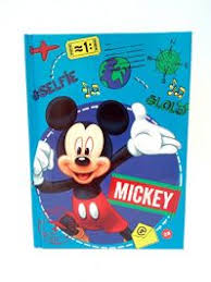 agenda escolar con luz mickey